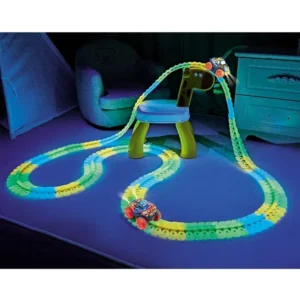 Changeable Track Race Car with Glow In The Dark Flexible Racing Tracks Rail11