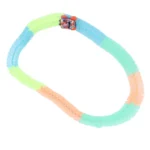 Changeable Track Race Car with Glow In The Dark Flexible Racing Tracks Rail2