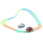 Changeable Track Race Car with Glow In The Dark Flexible Racing Tracks Rail3